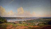 Jasper Francis Cropsey The Narrows from Staten Island France oil painting artist
